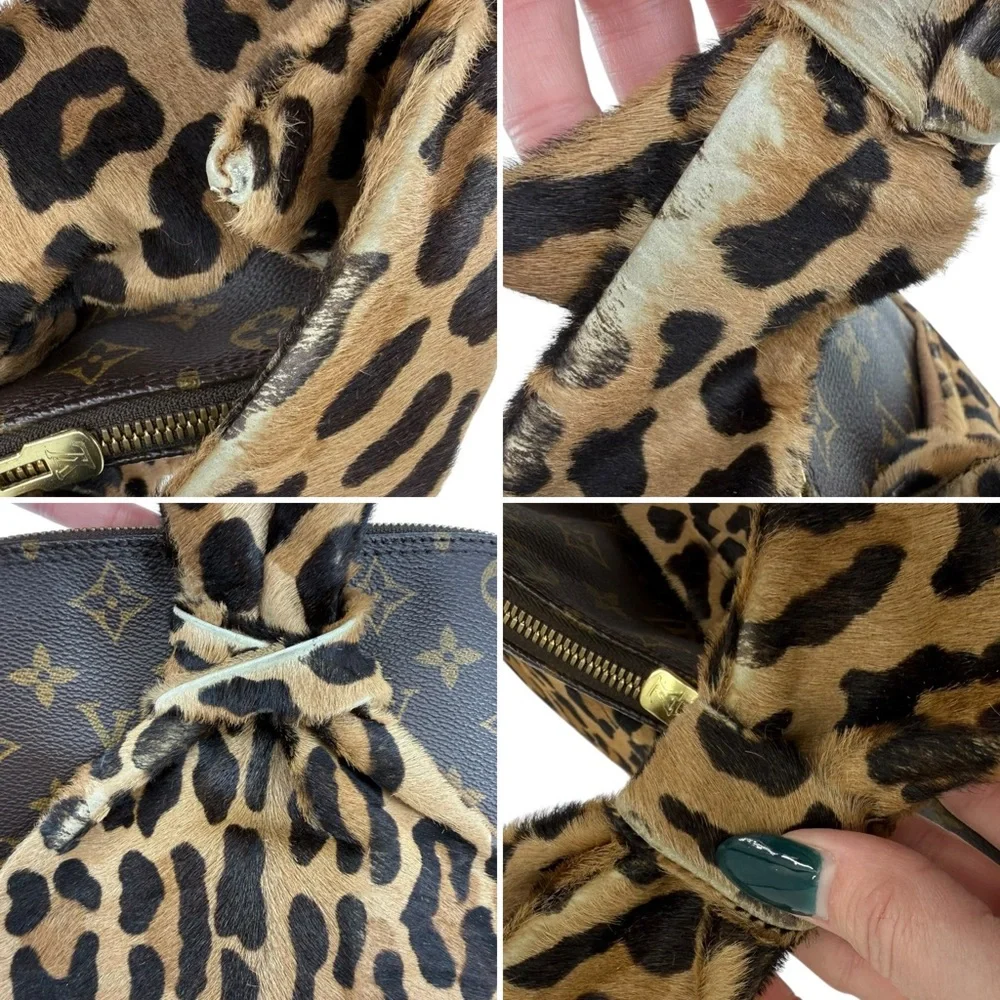 Louis Vuitton x Alaia Alma Leopard Pony Hair Monogram Centenaire M99032